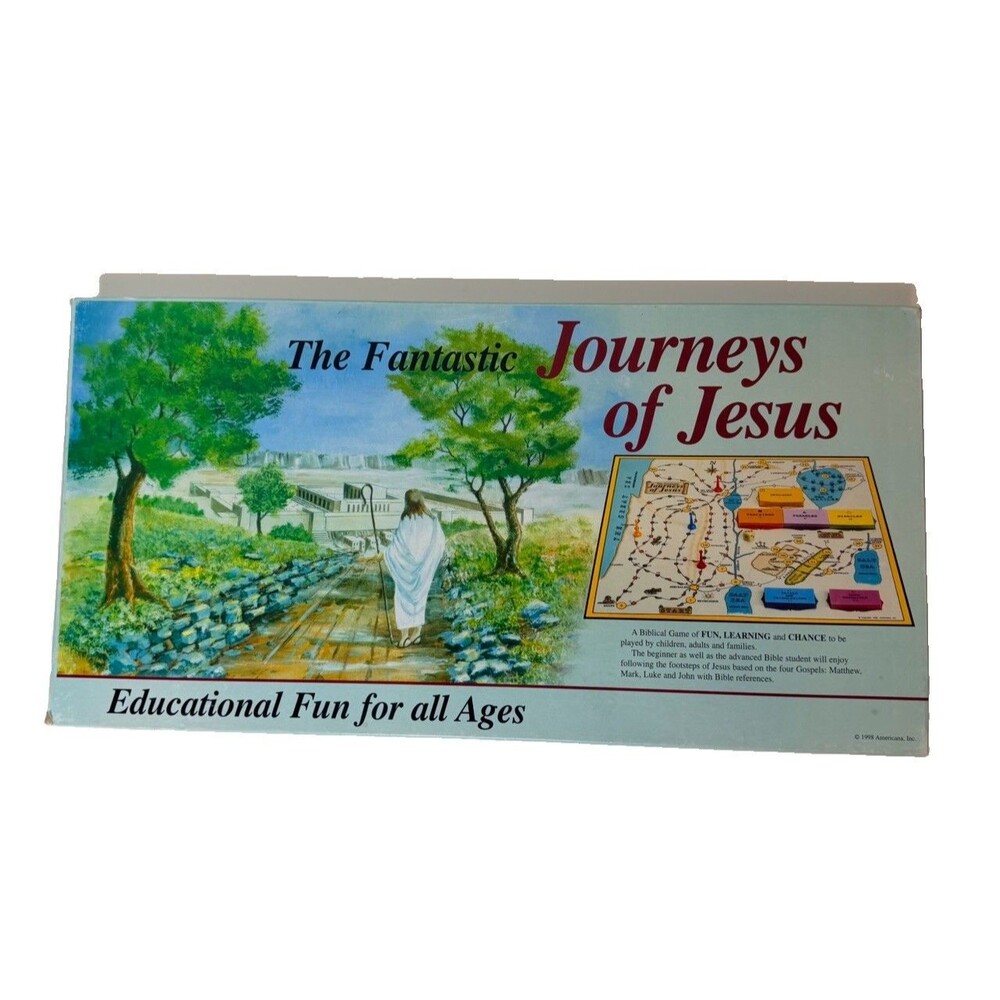 The fantastic Journeys Of Jesus  Board Game Rare 1998 Vintage  Christian